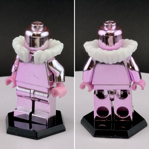 Custom 3D Printed Fur Collar, White Miniature Piece