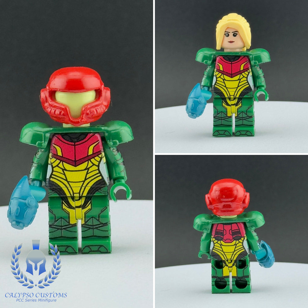 Metroid Green Calypso Customs Metroid Green Smash Suit Samus Aran Custom Printed PCC ...