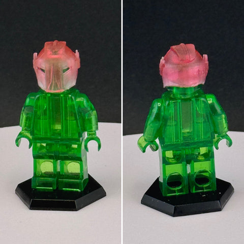 Custom 3D Printed HK Droid Transparent Red Miniature Helmet