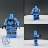 G.I. Joe Light Blue Cobra Trooper Uniform Custom Printed PCC Series Miniature Body