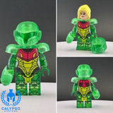 Corrupted Hologram Samus Aran Custom UV Printed PCC Series Miniature