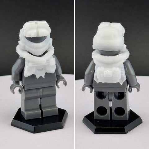 Custom 3D Printed Reach JUN Spartan Armor Miniature White Pieces