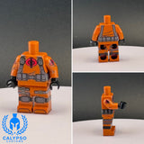 G.I Cobra Dark Orange Armor Custom UV Printed PCC Series Miniature Body