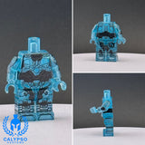 Transparent Cyan Spartan Armor Custom UV Printed PCC Series Miniature Body