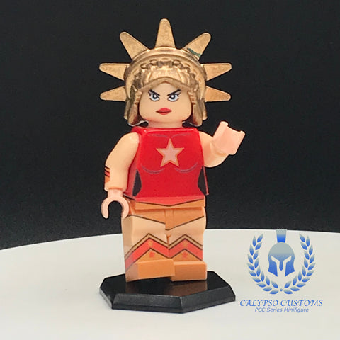 Captain Liberty Custom Printed PCC Series Minifigure