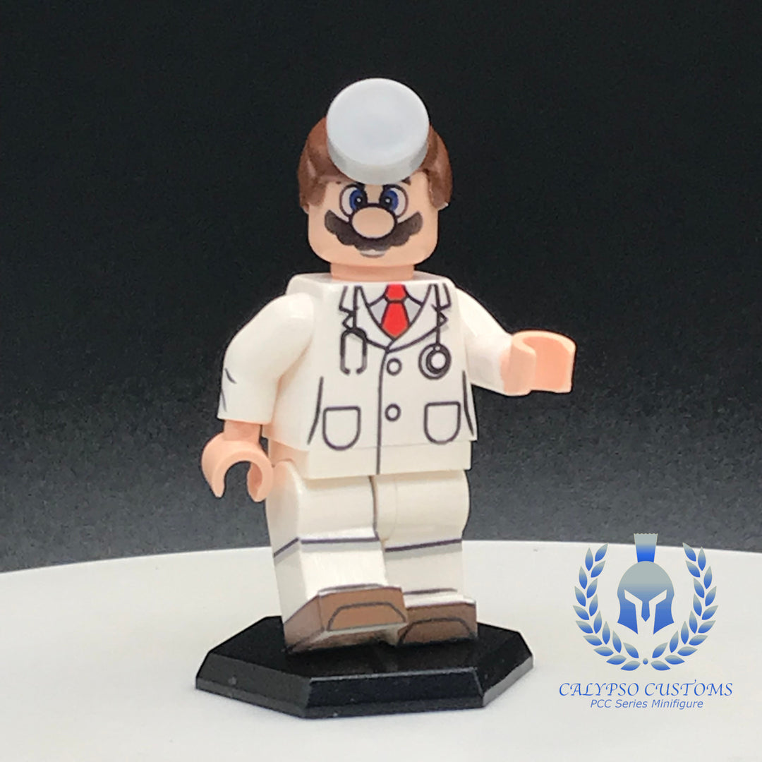 Calypso Customs Dr. Luigi Custom Printed PCC Series Minifigure