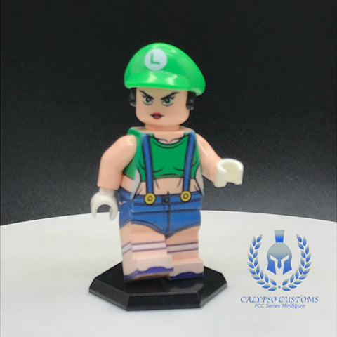 What If Female Luigi Custom Printed PCC Series Miniature Figure