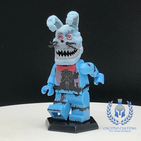 FNAF Nightmare Bonnie V2 Custom Printed PCC Series Minifigure