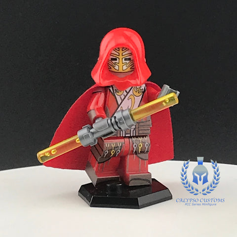 Red Jedi Temple Guard Custom Printed PCC Series Minifigure