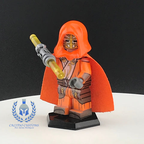Orange Jedi Temple Guard Custom Printed PCC Series Minifigure