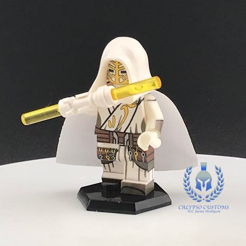 White Jedi Temple Guard Custom Printed PCC Series Minifigure