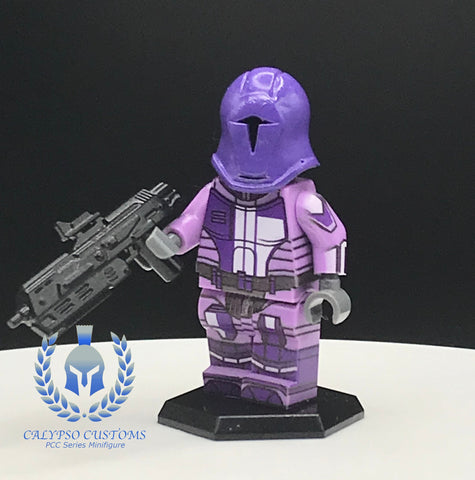 Purple Neo Crusader Mandalorian Custom Printed PCC Series Minifigure