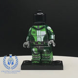 Dark Green Neo Crusader Mandalorian Armor PCC Series Minifigure Body
