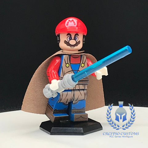Jedi Crossover Mario Custom Printed PCC Series Figure