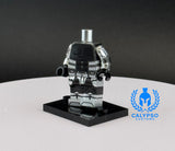 Silver Zakuul Knight Armor Custom UV Printed PCC Series Miniature Body