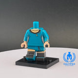 Startrek Teal Female Officer Uniform Custom UV Printed PCC Series Miniature Body