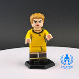 Startrek Female Yellow Officer Custom UV Printed PCC Series Miniature