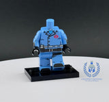 Combra Commander Light Blue Uniform Custom UV Printed PCC Series Miniature Body