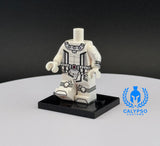 White Suit Magneto Armor Custom UV Printed PCC Series Miniature Body