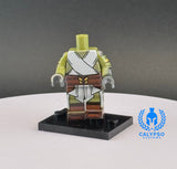 Jedi Temple Guard V5 Olive Robes Custom UV Printed PCC Series Miniature Body