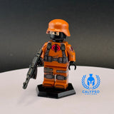 G.I. Joe Cobra Trooper Dark Orange Custom Printed UV PCC Series Miniature