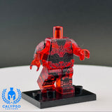 Transparent Crimson Spartan Armor Custom UV Printed PCC Series Miniature Body
