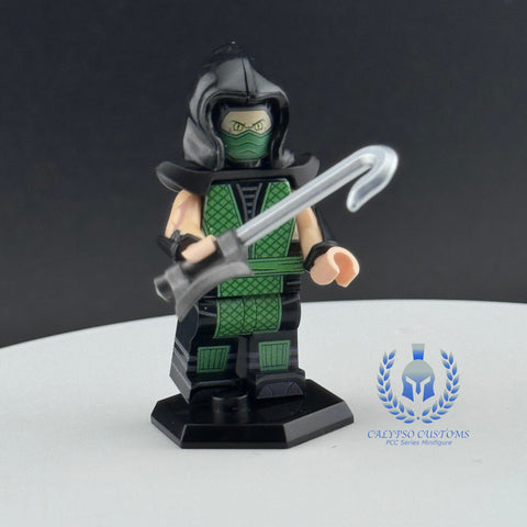 Mortal Kombat Reptile Custom Printed PCC Series Minifigure