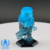Transparent Cyan Spartan Reach Scout Custom UV Printed PCC Series Miniature