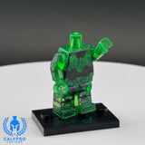 Transparent Green Spartan Armor Custom UV Printed PCC Series Miniature Body