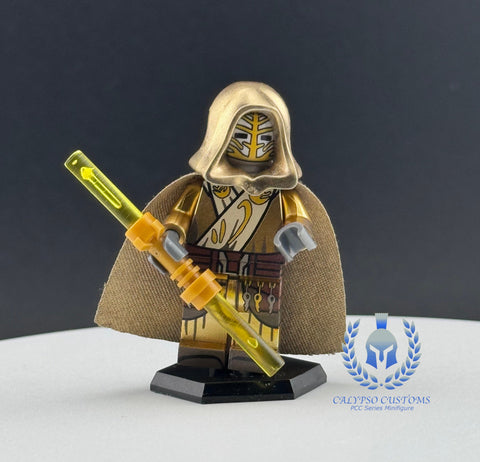 Golden Jedi Temple Guard Custom Printed PCC Series Minifigure