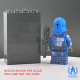 Blue Neo Crusader Mandalorian V2 Custom UV Printed PCC Series Miniature