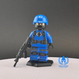 G.I. Joe Cobra Blue Officer Custom Printed UV PCC Series Miniature