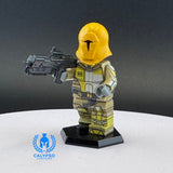 Yellow Neo Crusader Mandalorian Custom UV Printed PCC Series Miniature