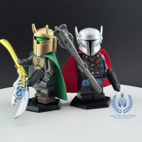 Mandalorians Thor & Loki Custom Printed PCC Series Miniature Set