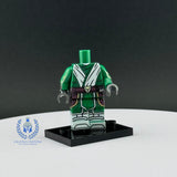 Green Jedi Temple Crusader Robes Custom Printed PCC Series Miniature Body