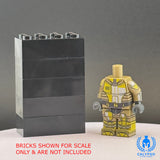 Yellow Neo Crusader Mandalorian Armor Custom UV Printed PCC Series Miniature Body