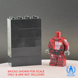 Red Neo Crusader Mandalorian Armor Custom UV Printed PCC Series Miniature Body