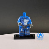 Blue Neo Crusader Mandalorian Armor V2 Custom UV Printed PCC Series Miniature Body