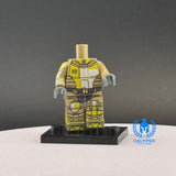 Yellow Neo Crusader Mandalorian Armor Custom UV Printed PCC Series Miniature Body