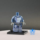 Blue Neo Crusader Mandalorian Armor Custom UV Printed PCC Series Miniature Body