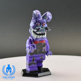 FNAF Nightmare Bonnie Custom UV Printed PCC Series Miniature