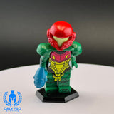Metroid: Green Smash Suit Samus Aran Custom UV Printed PCC Series Miniature