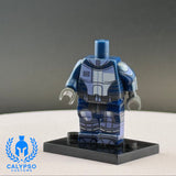 Blue Neo Crusader Mandalorian Armor Custom UV Printed PCC Series Miniature Body