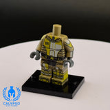 Yellow Neo Crusader Mandalorian Armor Custom UV Printed PCC Series Miniature Body