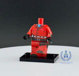 Cobra Commander Red Uniform Custom Printed PCC Series Miniature Body