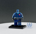 Cobra Commander Dark Blue Uniform Custom Printed PCC Series Miniature Body