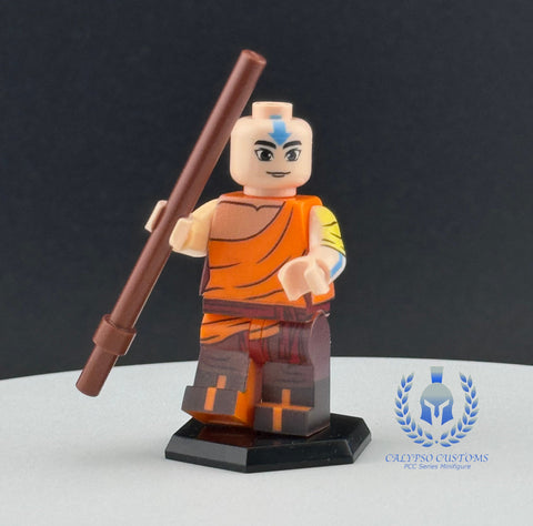 Avatar Aang V2 Custom Printed PCC Series Minifigure