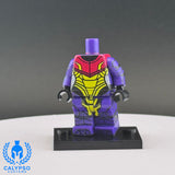 Metroid Gravity Hunter Armor Custom UV Pritned PCC Series Minifigure Body