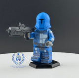 Blue Neo Crusader Mandalorian V2 Custom Printed PCC Series Minifigure