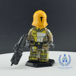 Yellow Neo Crusader Mandalorian Custom Printed PCC Series Minifigure